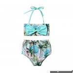 Mericiny 2019 Kids Girls Bikini Set High Waist Bow Printed Swimwear Swimsuit Bathing Suit Beachwear Blue B07QB6FDP8